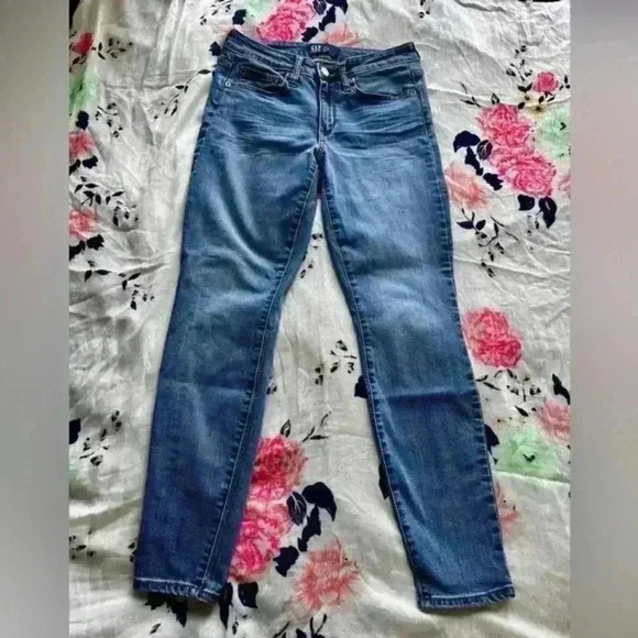 GAP Denim - Gap Denim Curvy Leggings Mid Rise Jeans Medium Indigo Women's Size 28R